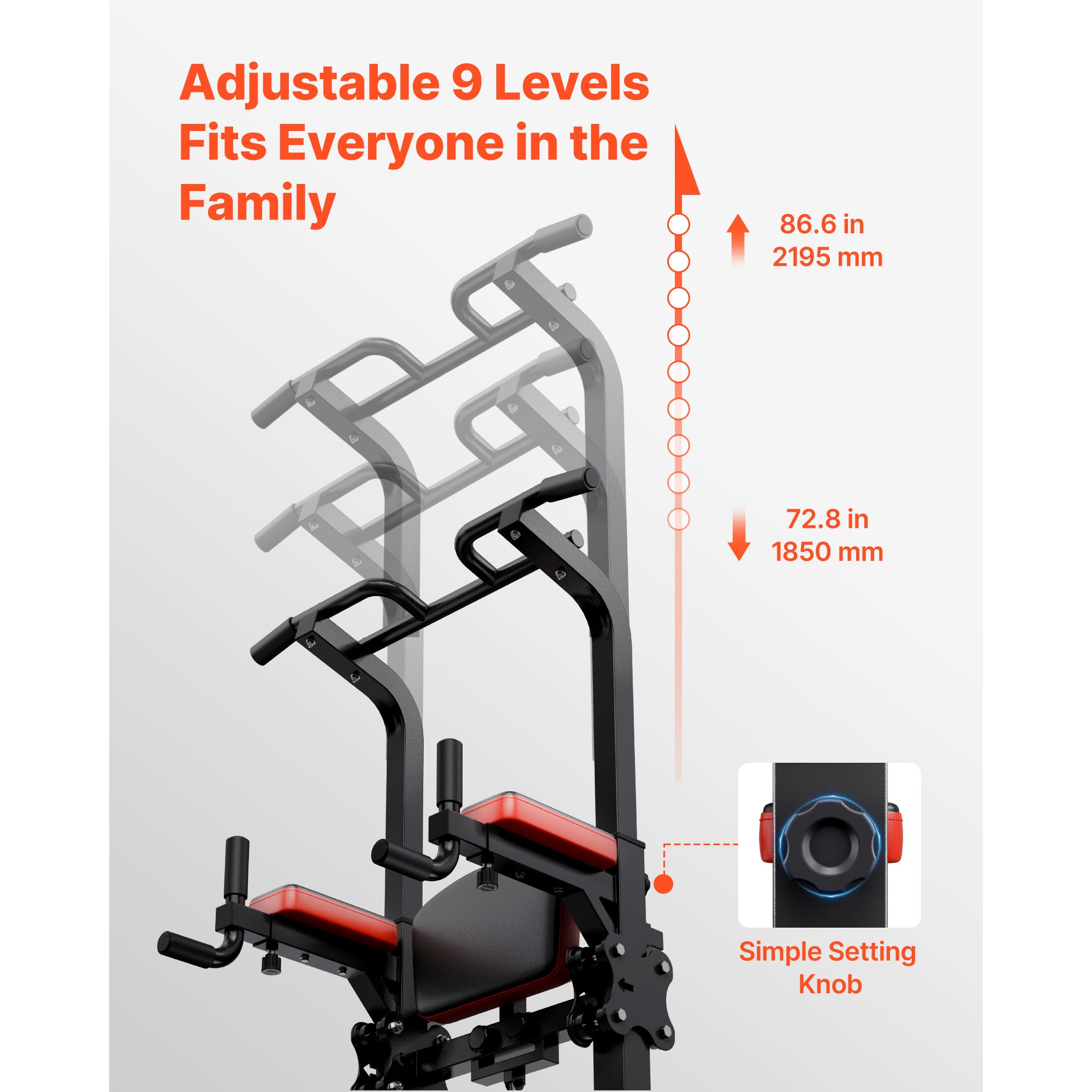 Pull Up Bar Power Tower Dip Station