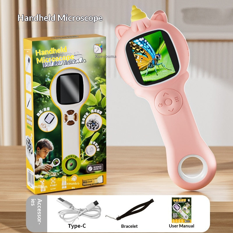 Children Microscope Toy With Screen