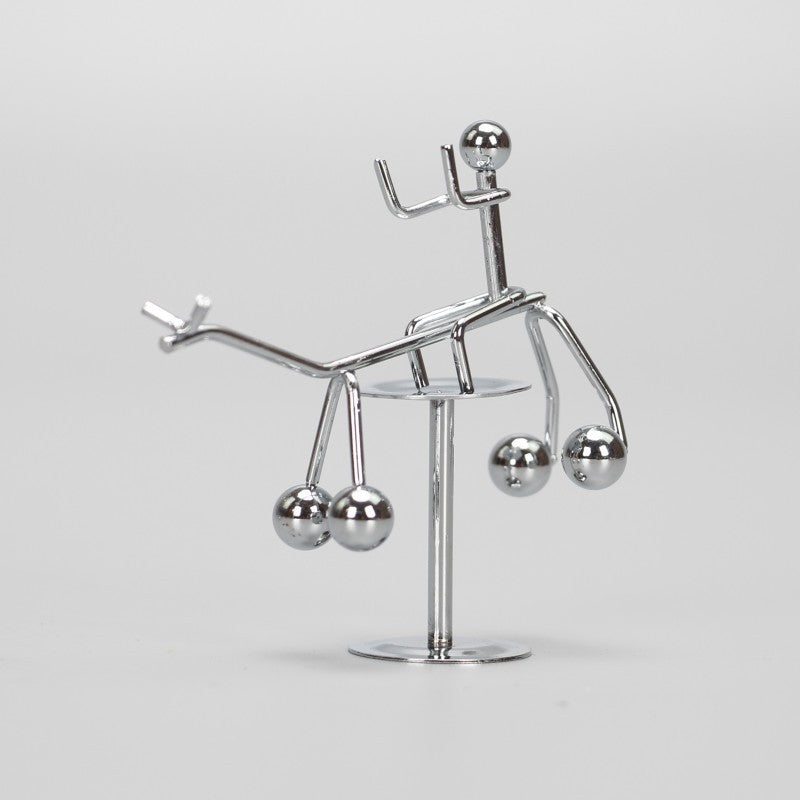 Balance Pendulum Physics Mini Metal Iron Art Small Ornament