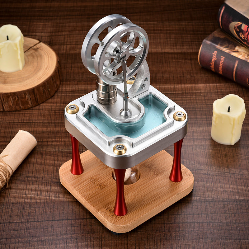 Scientific Water-cooled Metal Power Cylinder Stirling Engine