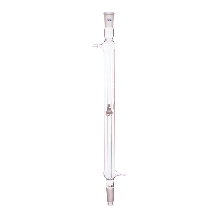Liebig condenser 400mm 24/40 joints borosilicate water-cooled distillation