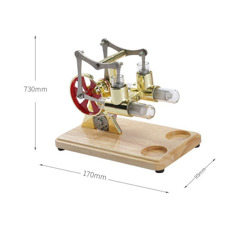 Stirling Engine Generator Model — Mini Heat-to-Electric Kit