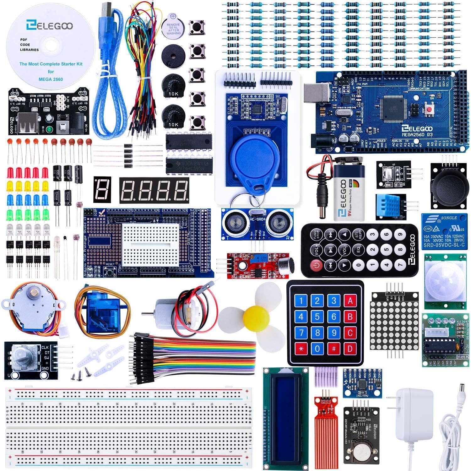 ELEGOO Mega 2560 Arduino Starter Kit complete with components