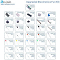 ELEGOO Electronics Component Assortment Kit with resistors capacitors LEDs