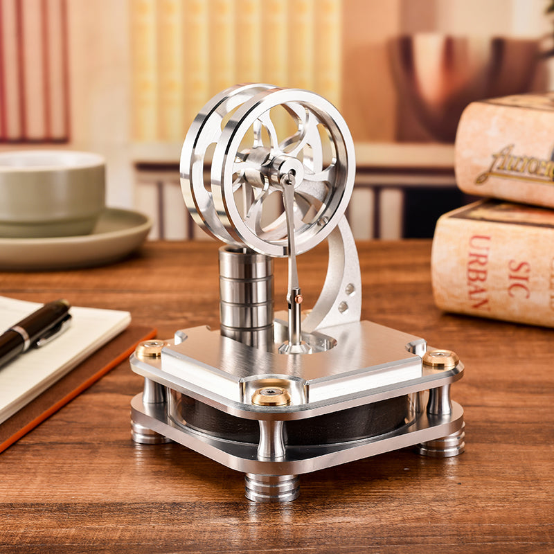 Scientific Water-cooled Metal Power Cylinder Stirling Engine