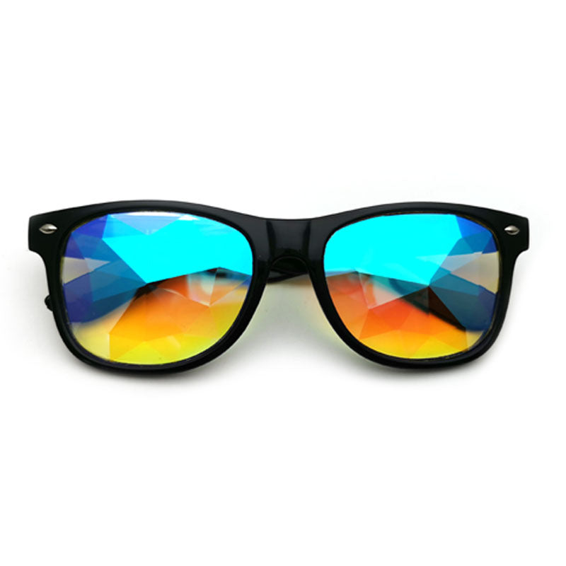Faceted Kaleidoscope Prism Glasses — Rave & Festival
