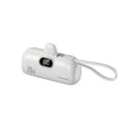 Capsule Emergency Power Bank — Built-in Cables 10000mAh