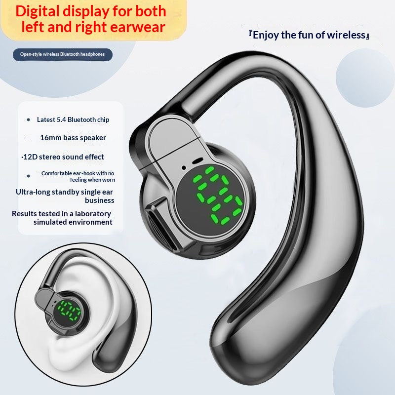 Open-Ear Wireless Sport Earphones — Bluetooth 5.3 Ear-Hook