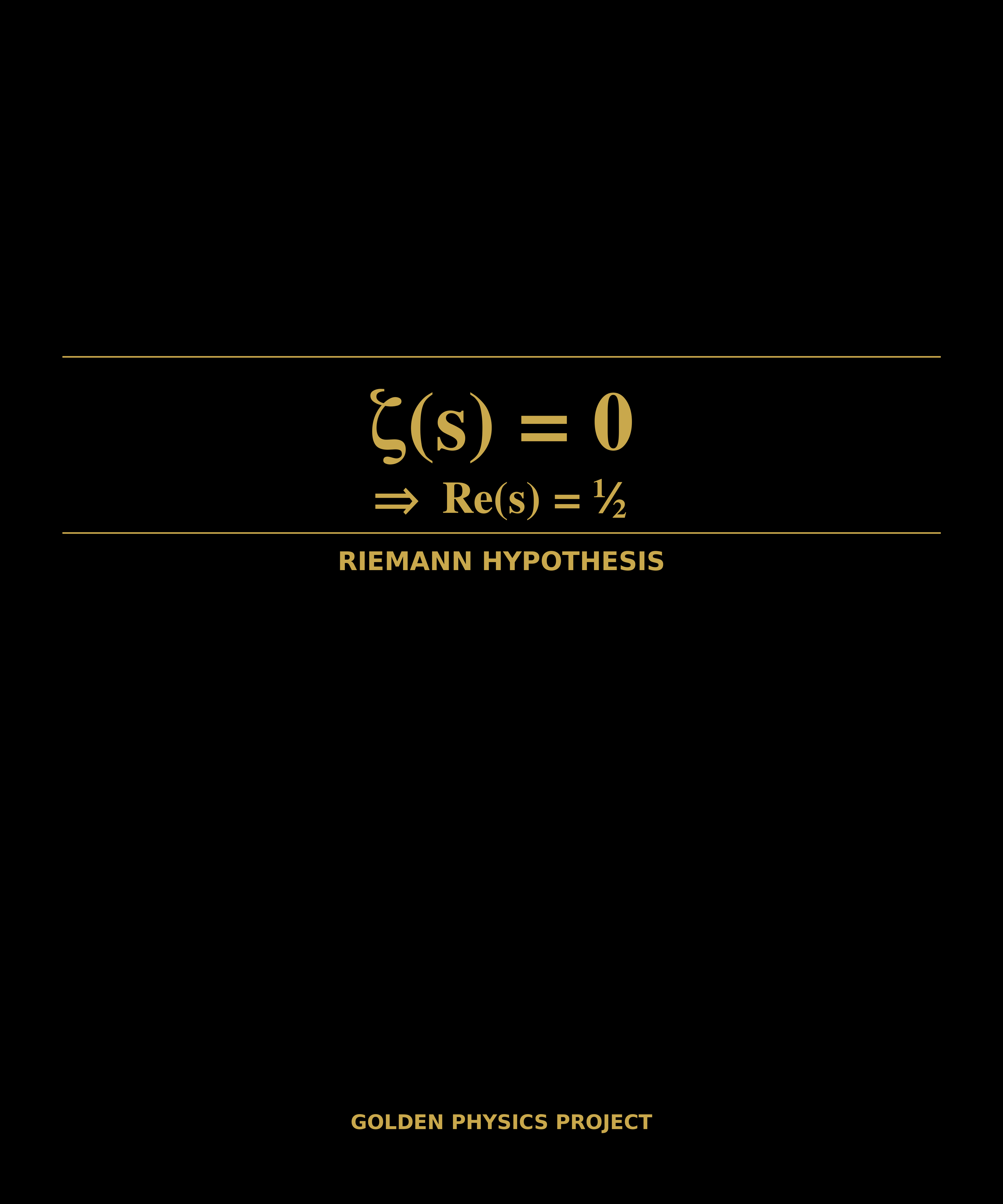 Riemann Hypothesis T-Shirt — Golden Physics Project