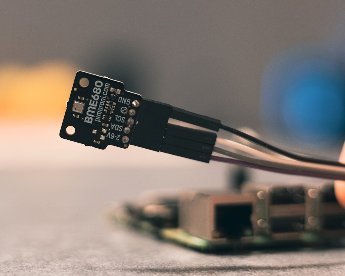 BME680 environmental sensor module measuring air quality