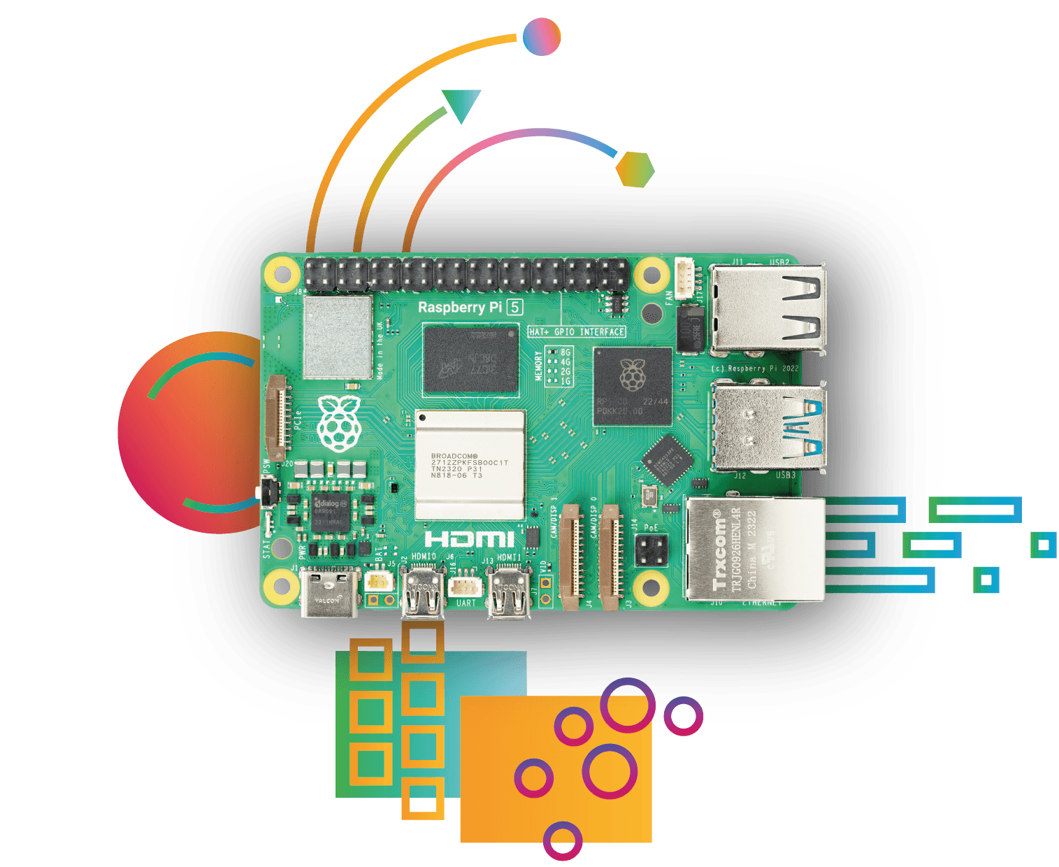 Raspberry Pi 5 4GB — quad-core ARM Cortex-A76 single board computer